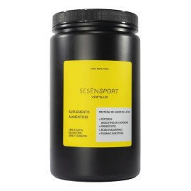 Sesen Sport Proteína De Suero De Leche Con Colágeno 750g Sabor Vainilla Bote en Polvo