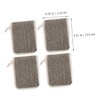 Healeved 4pcs Exfoliating Soap Pouches Linen Soap Bar Scrubber Bag