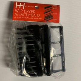 Hair Dryer Attachments - ANNIE Hot & Hotter 3-pcs attachment For 5803 #5800 Drying bristle wide tooth fine tooth