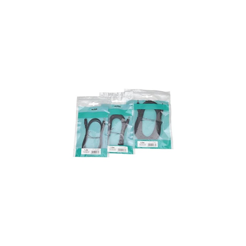 AV Link 3.5mm Stereo Jack to Jack Audio Cable 1.2m,
