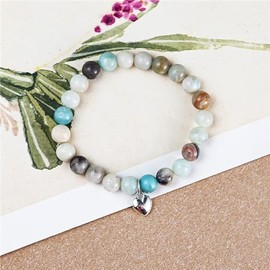 QRH Boss Coworker Natural Stone Bracelets Boss Day Gifts WE WOULDN'T BE THE TEAM THAT WE ARE WITHOUT YOU Team Boss Colleague Office Leaving Going Away Retirement Gift-Green