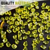 Yellow Fake Crushed Ice Rocks, 150 PCS Fake Diamonds Plastic