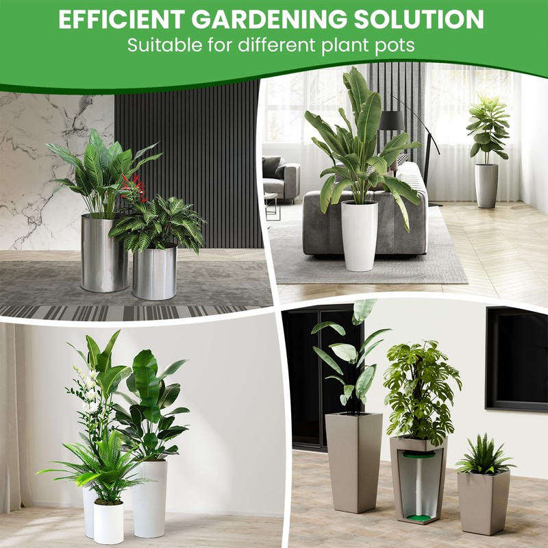 Somcthao Adjustable Height Planter Inserts for Large Pots, Tall Tapered