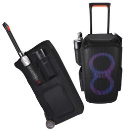 Hzycwgone Case Deluxe Protective Speaker Cover Bag Cargo Sleeve for JBL PartyBox Stage 320 Portable Party Speaker(Black)