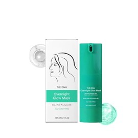 Overnight Glow Mask,Hydra Glow Deep Face Mask Overnight,Glow Face Mask,Brightening Facial Mask For Clear,Collagen Night Wrapping Mask For Glowing Skin,Anti-Aging Overnight Face Mask,Smooth & Soft Skin