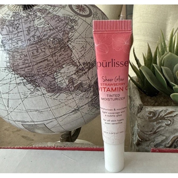 Purlisse Sheer Glow Strawberry Vitamin C Tinted Moisturizer ~ .34