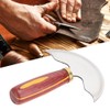 Leather Knife Cutting Trimming Tool Round Shape Imported Steel DIY