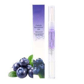 Yimart 4pcs 15 Smell Nail Nutritional Oil Pen Liquid,Nail Cuticle Oil Pen,Nail Oil,Anti-barb Nail Edge Nutritional Oil, Finger Edge Oil,Female Nail Care Tool (Blueberries, 2ML)