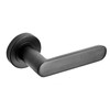 Decoranddecor Echo Matt Black Door Lever Handles - 54mm Round