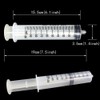 Gebildet 2 Pack 100ml Syringes with 1m Tube, Large Plastic