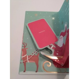 American Greetings Here comes Santa Claus!  ~ Christmas Money Card Holder with envelope