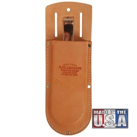 A.M. Leonard Leather Pruner Case with Clip and Belt Slot, 9"