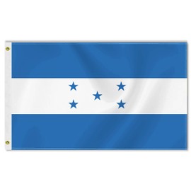 Large Honduras Flag,3x5 FT Honduran 75D Outdoor Banner,Hondurans Decor for Garden Yard Car Truck with Brass Grommet