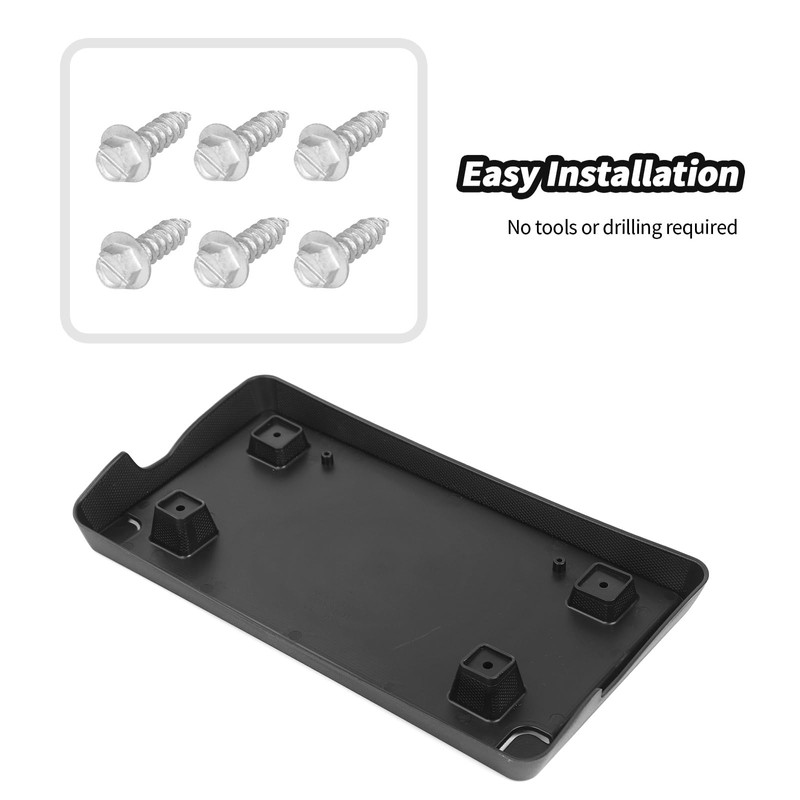 JeCar - Soporte de marco de matrícula frontal para Dodge