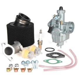 SUNQIAO 26mm Carburetor, VM22 Carburetor kit for 110cc 125cc 140cc Pit Dirt Bike CRF70 XR50 KLX110 Foam Air Filter Intake Manifold