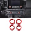Aunginsy Center Console Air Conditioner Volume Knob Button Circle Cover