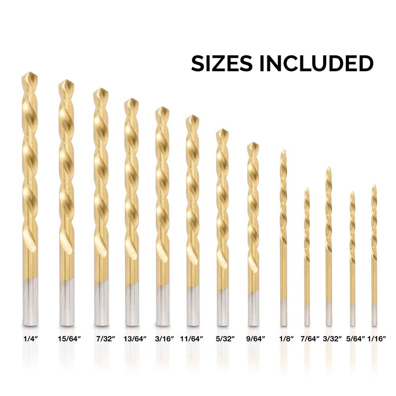 NEIKO 10038A Left Hand Drill Bit Set | 13 Piece