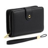 RNIEGA Women's Bifold Genuine Leather Lightweight Folding Wallet with Coin