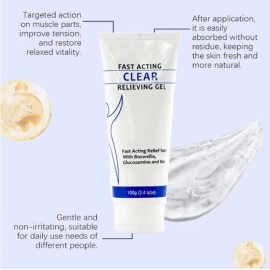 Soothing Cooling Gel 100g,Relieving Body Gel Muscle Tension,Sports Soothing