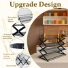 4 Tier Collapsible Cooling Rack, Adjustable Stackable Stainless Steel Baking