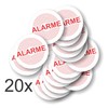 Decooo.be High Quality Outdoor Alarm Stickers (Rain, UV,...) - Round