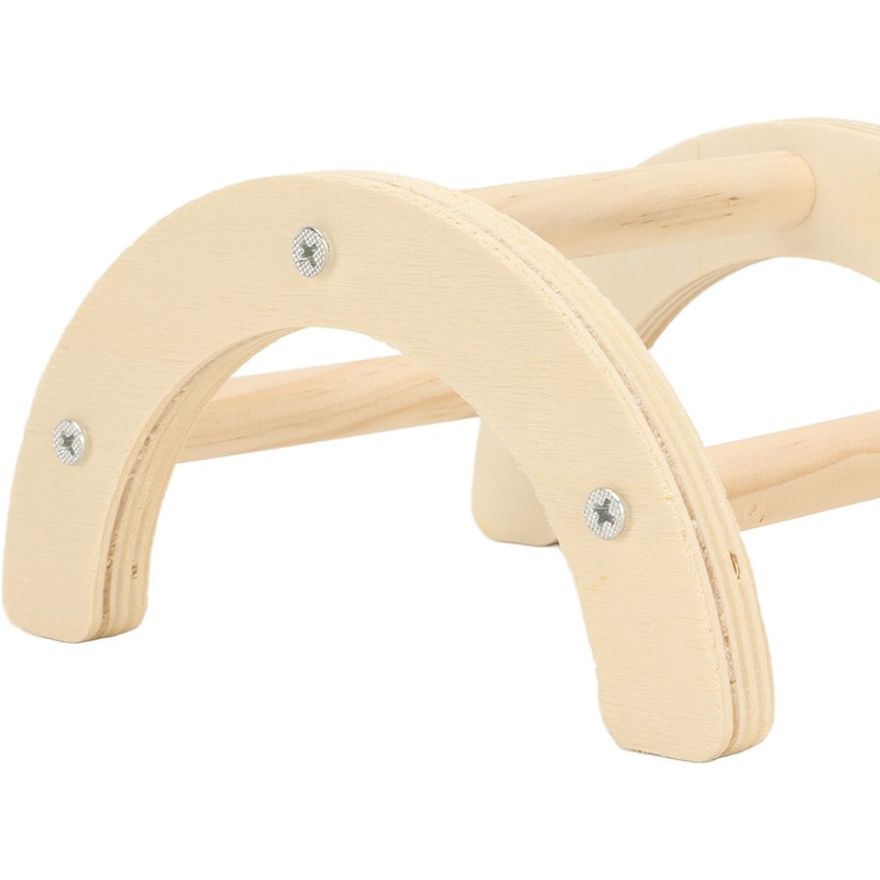 Chick Perch Paw Grinding Stable Structure Arch Shape Wooden Chicken