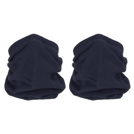 PATIKIL Invierno Cuello Calentador, 2 Paquete Cordón Cálido Cara Bufanda Cara Cubierta Viento Prueba Cuello Polaina para Hombre Mujer, Marino Azul