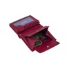 LEAS Small Mini Purse Genuine Leather, red