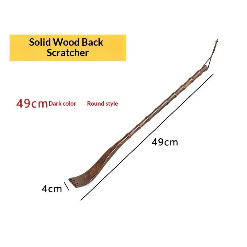 Wooden Back Scratcher for Hard-to-Reach Areas – Long-Handle Bamboo Design