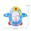 Baby Pool Float with Safety Seat Steering Wheel Cartoon Airplane