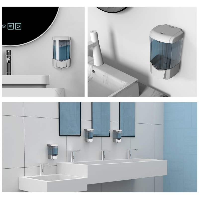 BEZADI Hand Liquid Soap Dispenser Wall Mount 20floz Commercial Single