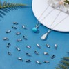 CRAFTYMELODY 80Pcs Eye Pin Bail Peg Stainless Steel Eye Pinch