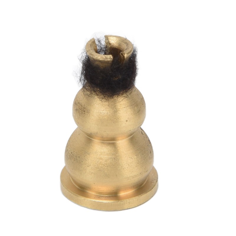 Antique Incense Burner Brass Holder with Lid Fireproof Cotton Interior