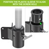 Dolibest Deck Umbrella Mount with Plastic Sleeves - Patio Umbrella