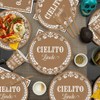 142 pcs Cielito Lindo Baby Shower Tableware, Mexican Theme White