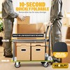 Keoslpy Upgraded Push Cart Dolly 700lbs, Foldable Platform Truck with