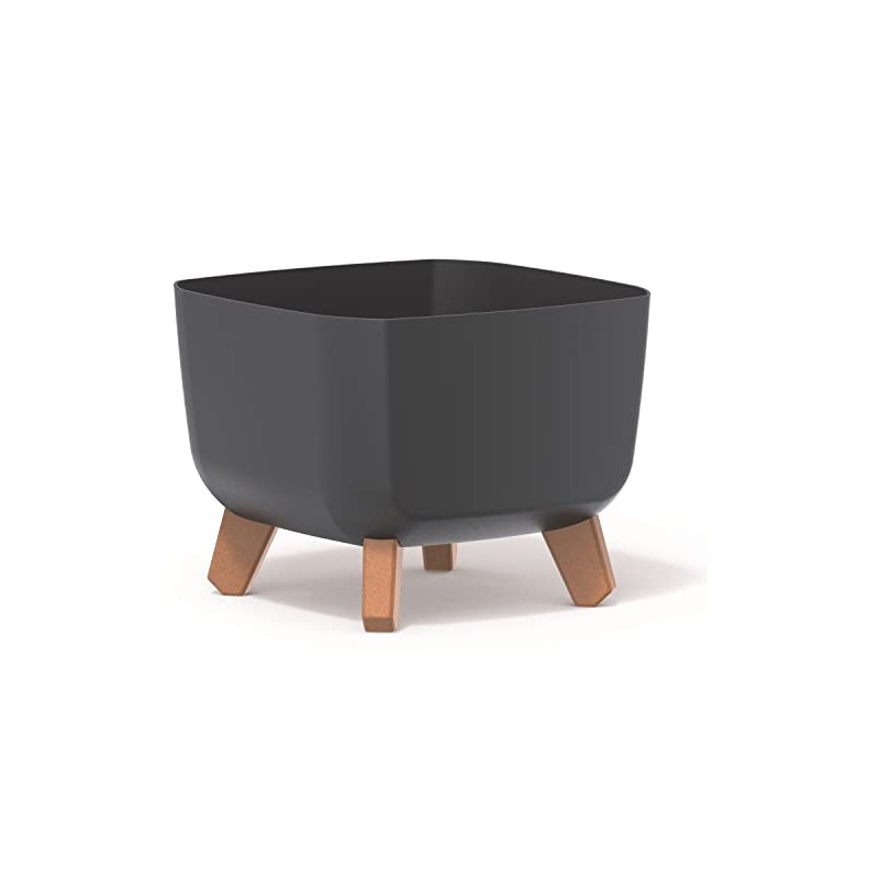 Prosperplast Gracia Square Flower Pot with Removable Legs Including Insert