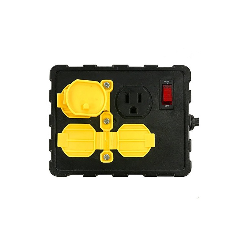 Tower Manufacturing C664502001-13 15 AMP 4-Outlet Circuit Breaker Power Box,