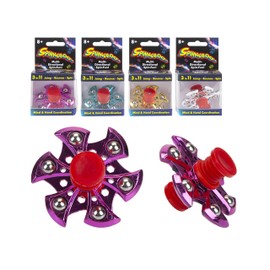 Spinnerooz Hand Spinner Novelty Toy - Fidget Spinner - 3 In 1 - Jump, Bounce, Spin - 1 At Random