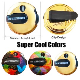 Donano Golf Score Counter Mini Golf Stroke Counter Clicker with Clip for Men Women One Touch Reset Simple Attachment to Scorekeeper Glove in (3 Colors)