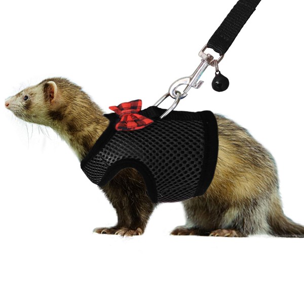 Rypet Small Animal Harness and Leash - Soft Mesh Small