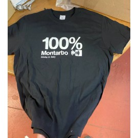 Montarbo 100% Made In Italy Black T-shirt Size Xl