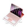 Wireless BT Keyboard USB Keypad with PU Leather Protecting Case