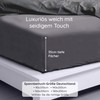 Bambaw - Anthracite Fitted Sheet 90 x 200 cm -