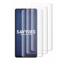 Savvies (4 Pack Full-Screen Protection Film compatible with Vivo X100 Pro Full Cover Screen Protector 3D Curved [Edge to Edge, Scratch Proof]
