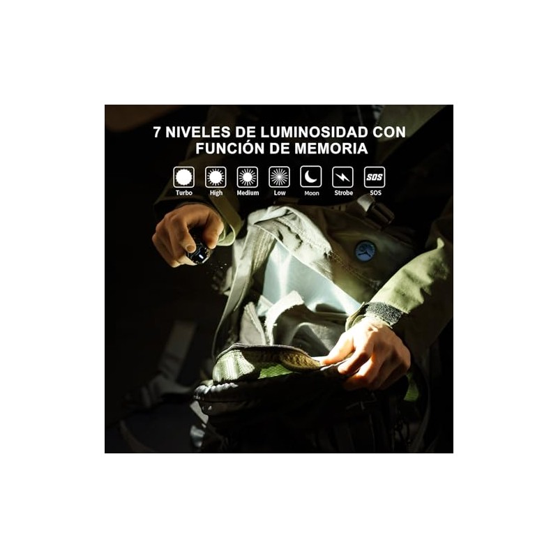 WUBEN X0 Mini linternas recargables, linterna EDC de bolsillo de