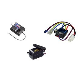 SANWA MX-6 2nd Pack with 391W BL-SIGMA/HVS-702 Electric RC Car Waterproof Receiver + ESC with Back for Brush Motor + Low Profile Digital Servo 101A29302A