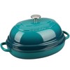 EDGING CASTING Enameled Oval Cast Iron Dutch Oven Pot with