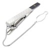 DAKS Ducks se-da038 Black Diamond Cut Tie Clip, Brass, No