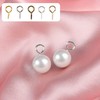 HUIHUIBAO 100 Pieces Small Screw Eyes Pin Hook for DIY
